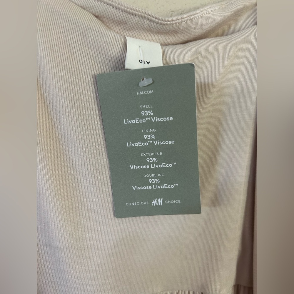 H&M jersey romper cream size M NWT - Picture 2 of 6